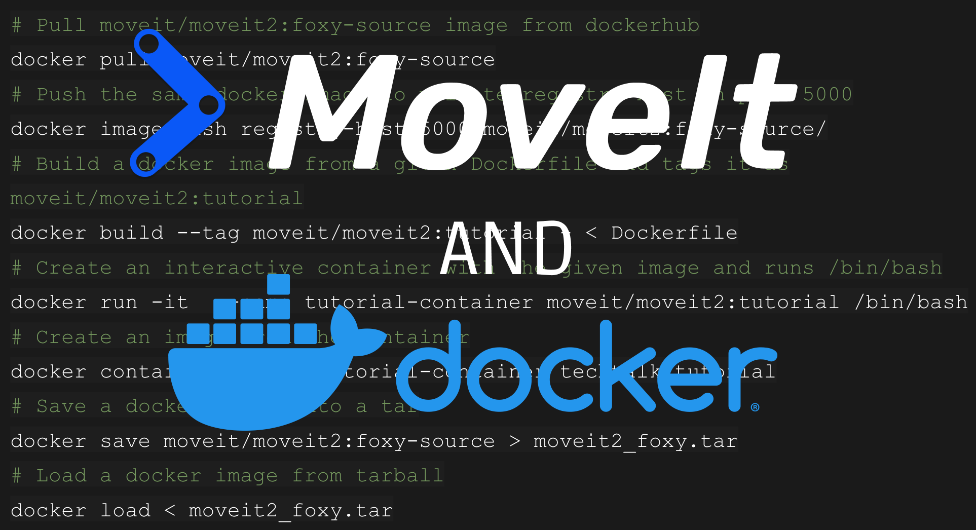 MoveIt and Docker: Best Practices